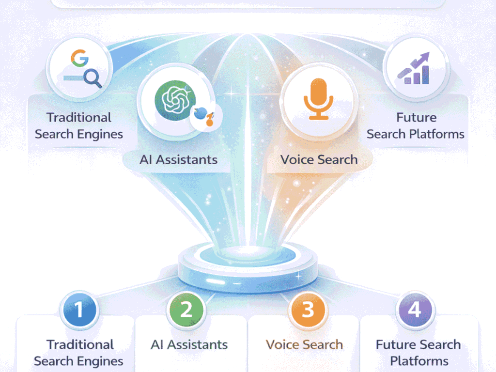 Ai local SEO vector image