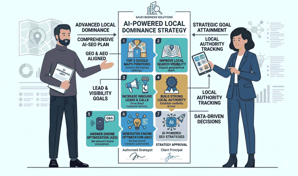 Local seo Rank in the Top 3 positions vector image